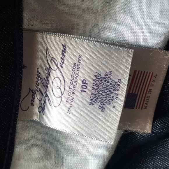 NYDJ Lift Tuck Technology Dark Wash Jeans Size 10P - Picture 6 of 14